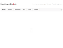 Tablet Screenshot of freelancetarget.com